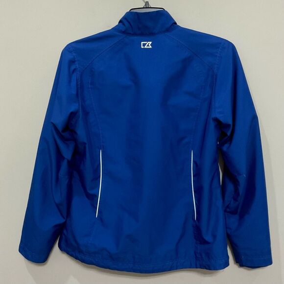 Kansas City Royals Blue Jacket Womens Sz L Cutter and Buck Beacon Light Weight - Picture 5 of 8